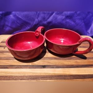 Set of 2 Handmade Soup/Coffee Cups